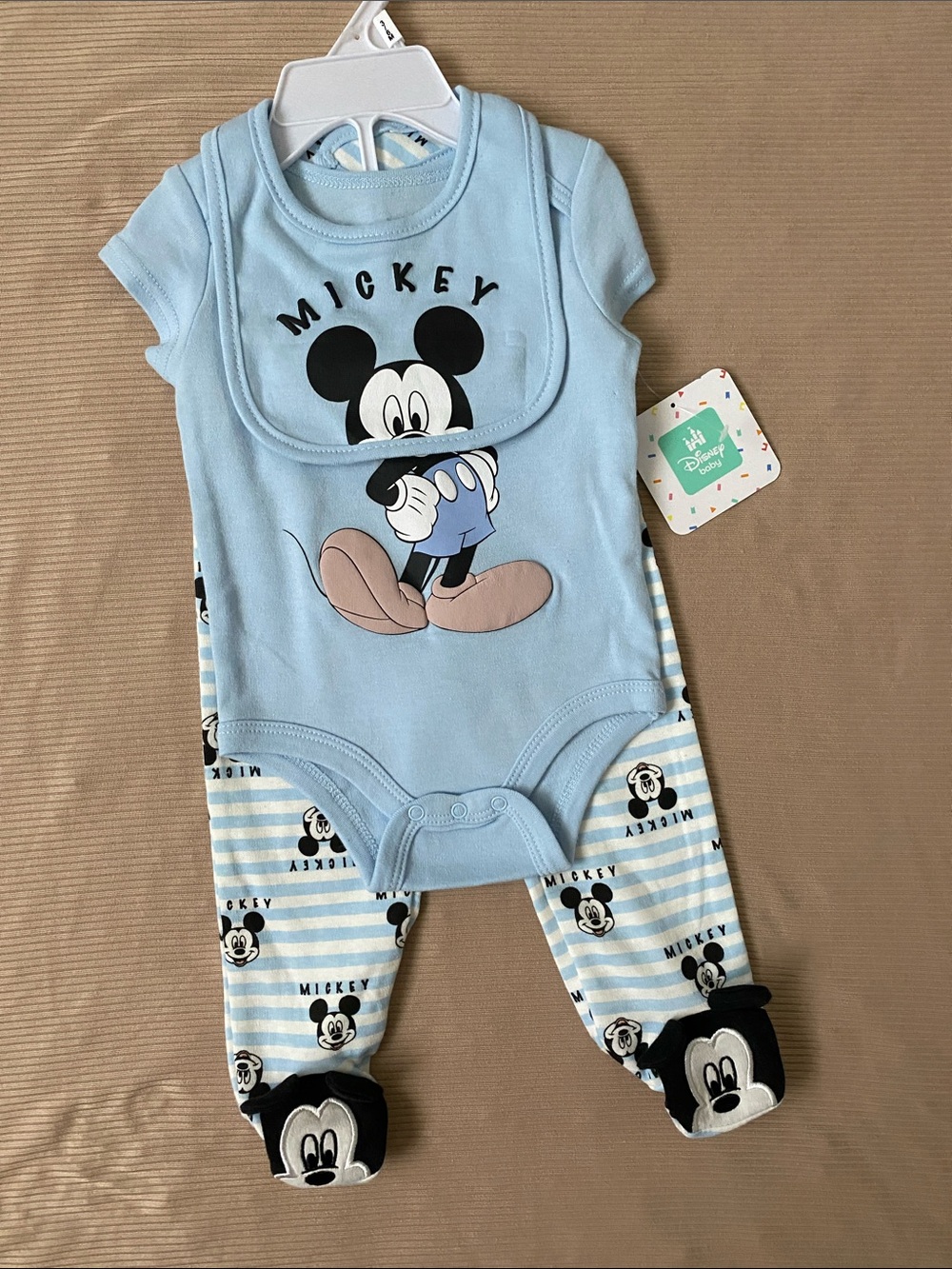 Disney Baby Blue Mickey Mouse Set